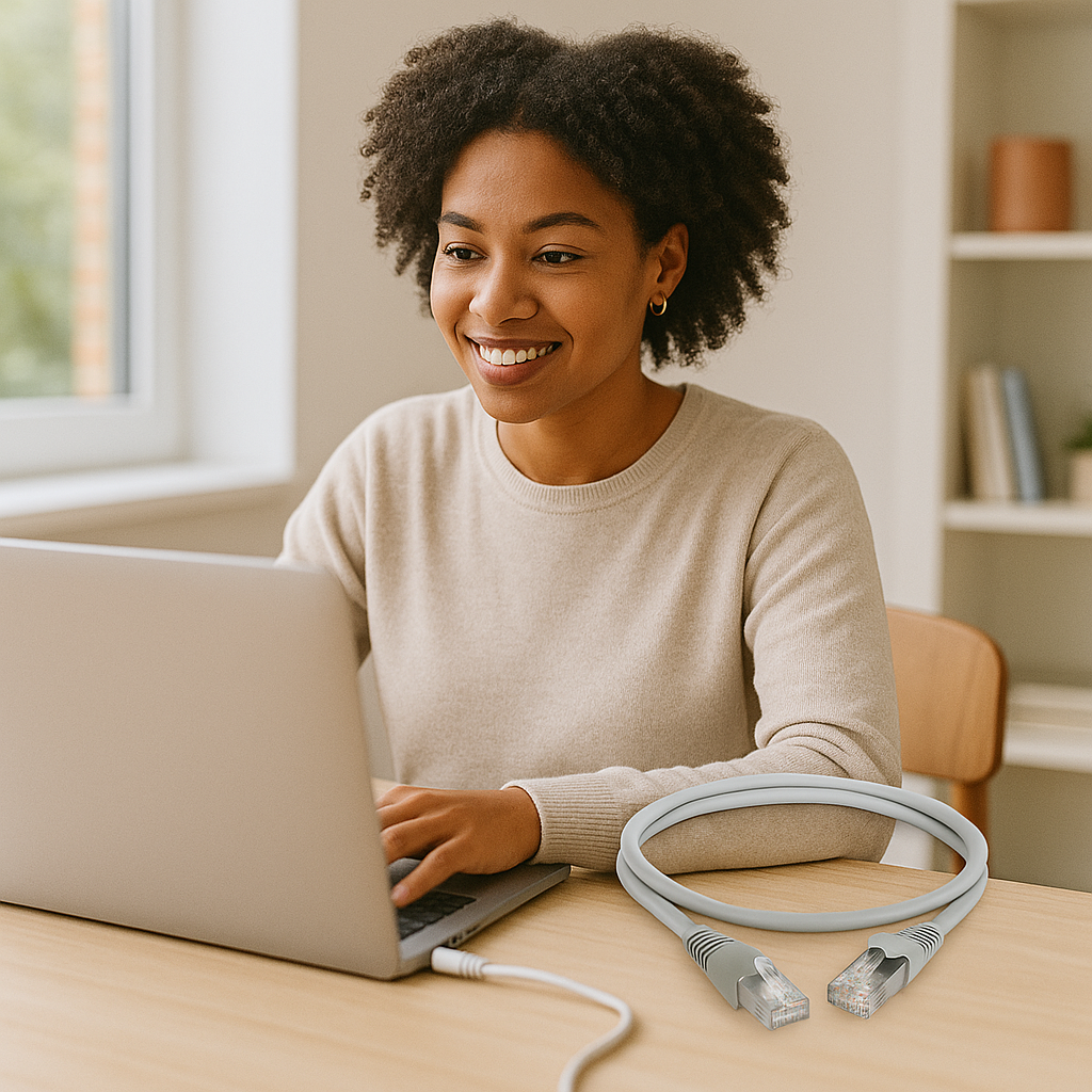 Zone CAT6 1m Grey Patch Cord – Reliable Speed, Built to Last