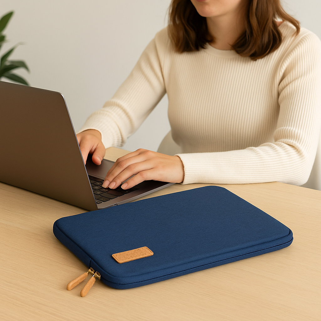 Port Torino 10–12.5" Notebook Sleeve – Stylish, Compact Protection in Bold Blue