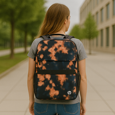 HP Campus XL 16.1" Tie Dye Backpack – Vibrant Style, Sustainable Design