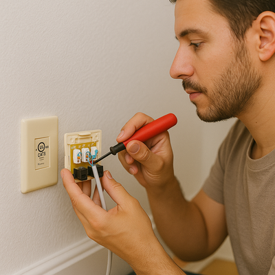 Zone CAT5e RJ45 Single Box Network Outlet – Compact, Reliable, and Easy to Install