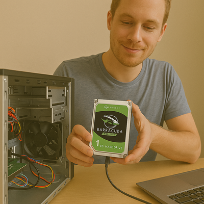 Seagate 1TB 2.5" BarraCuda HDD – Slim, Fast, and Built to Store More