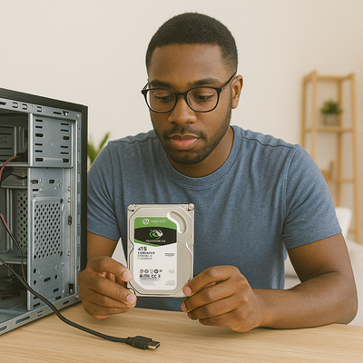 Seagate 4TB 3.5" BarraCuda HDD – Massive Storage with Speed and Reliability