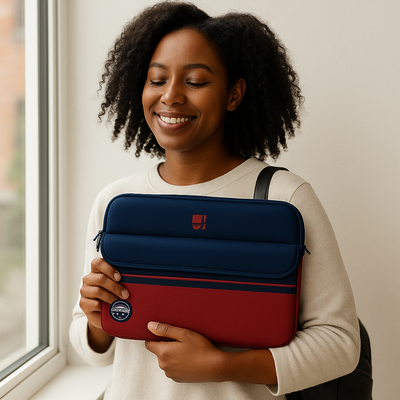 La Marinière 13–14" Memory Foam Sleeve – French-Inspired Style with Superior Cushioning