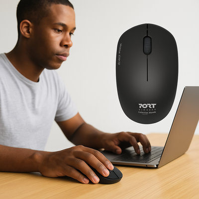 Port Wireless Mouse – Sleek, Minimalist, and Effortlessly Reliable