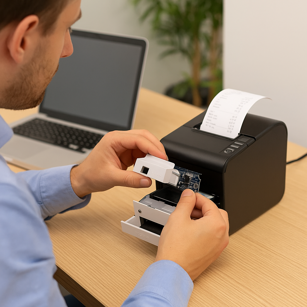 Bixolon IFJ-W Interface Assembly – Ivory Cover for WLAN-Enabled Setup