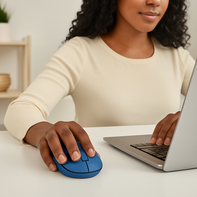 Logitech M171 Wireless Mouse – Plug-and-Play Simplicity in Blue and Grey